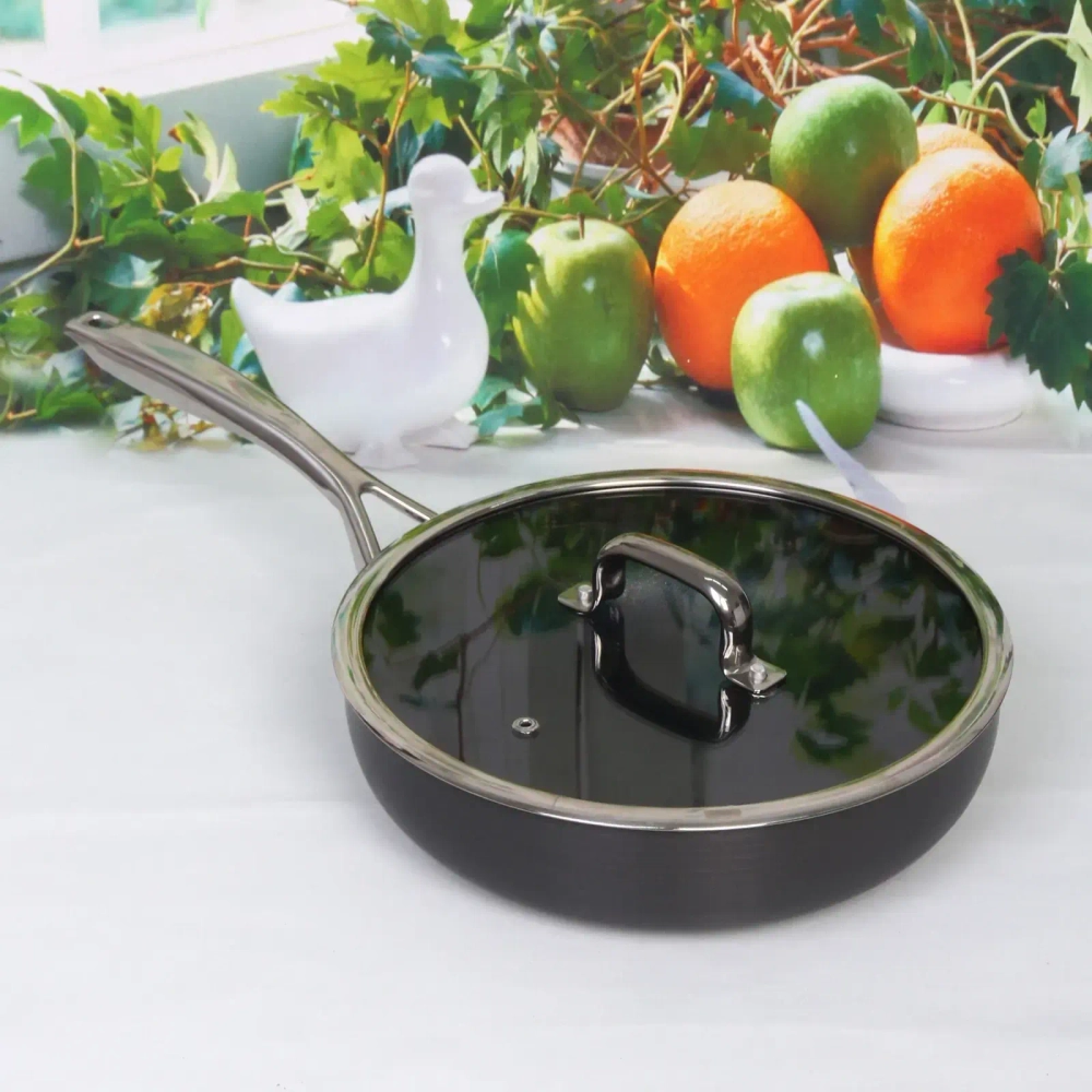 Сотейник «ENERGY» 2,8л, стеклянная крышка, 26*7см