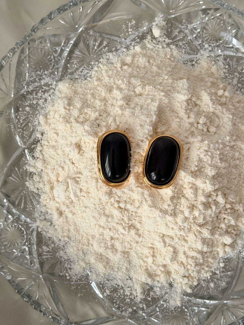 Серьги Nude, Черный