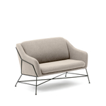 Brida 2-местный диван бежевого цвета на стальных ножках