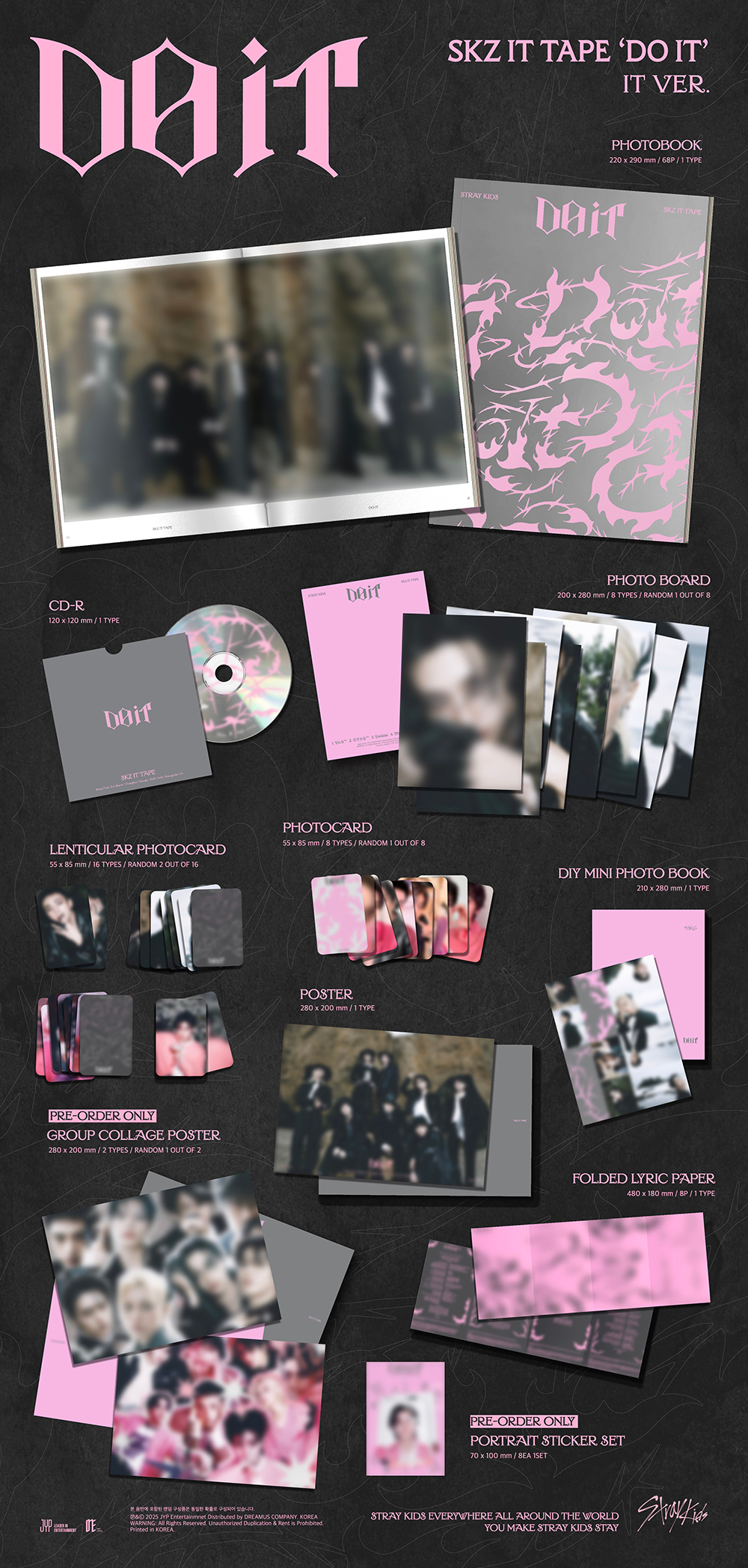 Альбом Stray Kids - SKZ IT TAPE DO IT (IT VER.) (Musicplant)