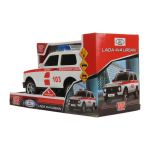 Модель ин. пласт. "Lada 4x4 Urban. Скорая" 19,см, свет/звук, открыв. двери (Технопарк)