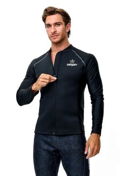 Куртка неопреновая Sargan Skeleton Sup неопрен 2 мм/лайкра черный