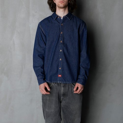 Рубашка мужская Dickies Lightweight Denim Shirt артикул:DK0A88GY0DD1 - купить в магазине Дайс