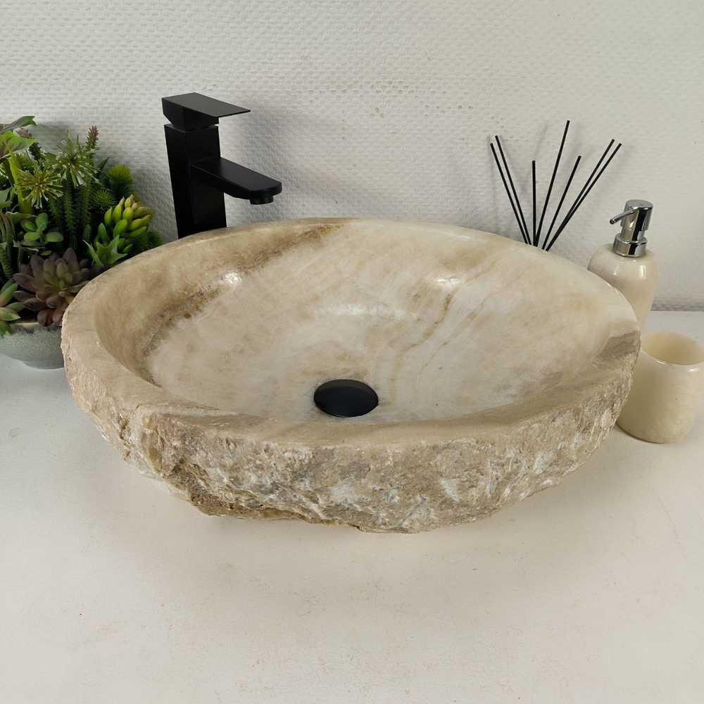 Раковина из оникса Erozy White EO-64449 52*43*16 0168
