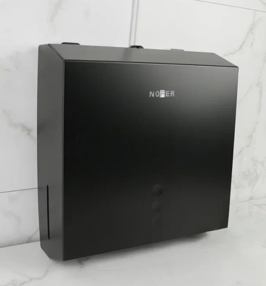 Диспенсер бумажных полотенец нерж. сталь TISSUE 04006.N чёрный