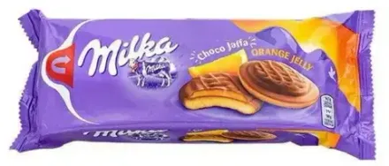 Милка Печенье Джафа с Апельсиновой начинкой 147гр