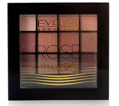 EVELINE Professional Eyeshadow Palette Тени для век ALL IN ONE 03 BURN 12 тонов*3
