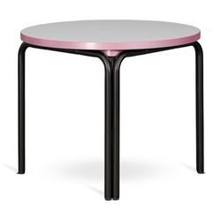 Столик кофейный Ror, Ø50 см, черный/серый/розовый