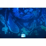 Диско-шар «Fantasy - Зайка» (в комплекте 6 картинок) 13*14 см, 5 реж, батарейки 4хАAА, USB, RGB (220V)