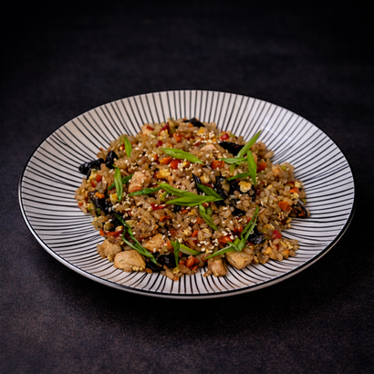 Рис со свининой в Азиатском стиле