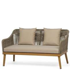 Двухместный плетеный диван Bella 130 см