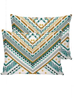 Наволочка комплект 2шт перкаль Сказка "Зигзаг" 40x60 см на молнии