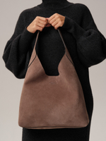 Замшевая сумка хобо DBR 31156 капучино