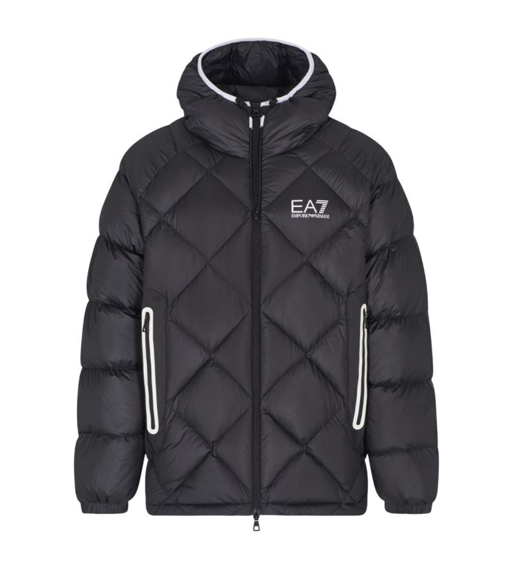 Куртка теннисная EA7 Man Woven Down - black