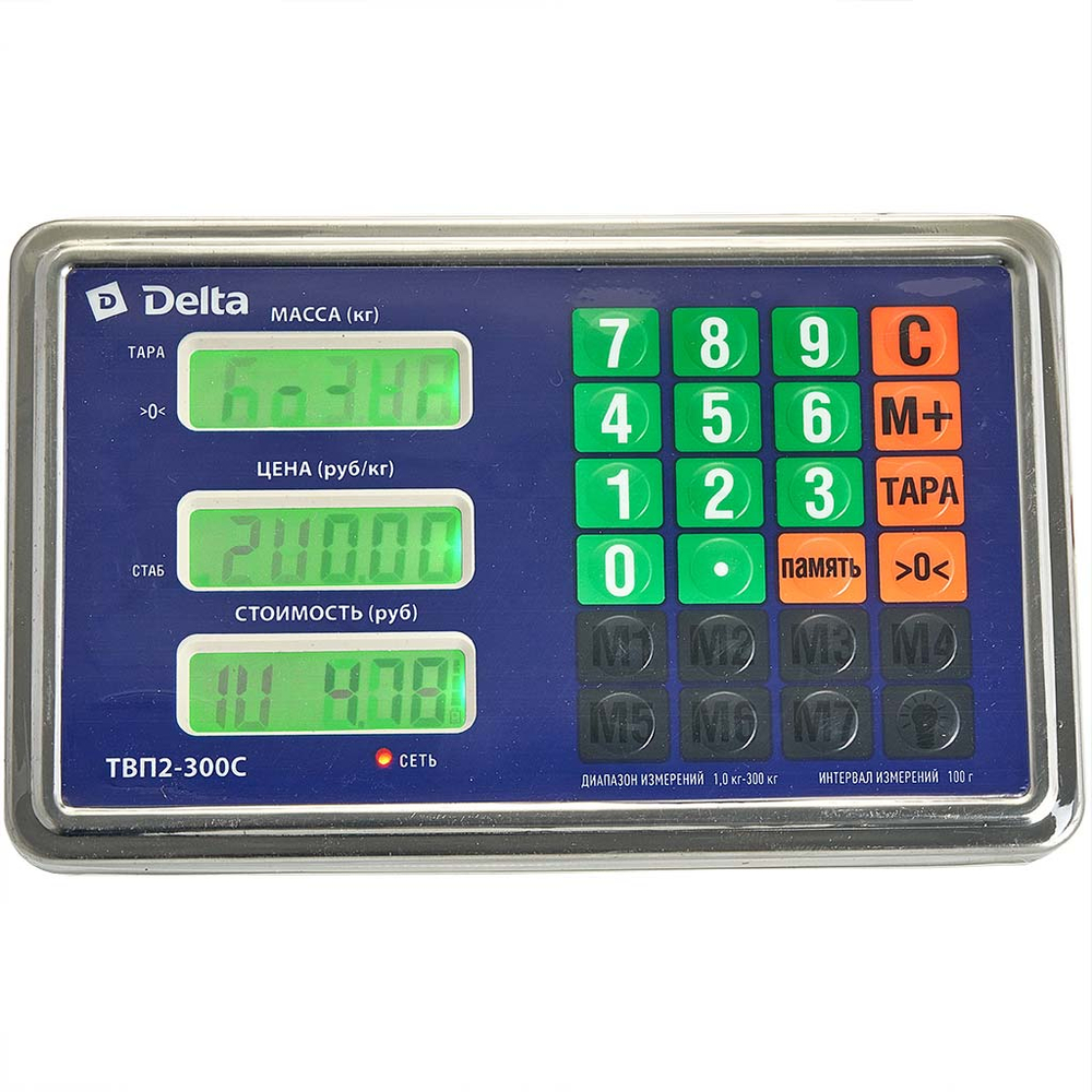 Весы электронные беспроводные платформенные напольные Delta до 150 кг, 30х40 см ТВП2-150
