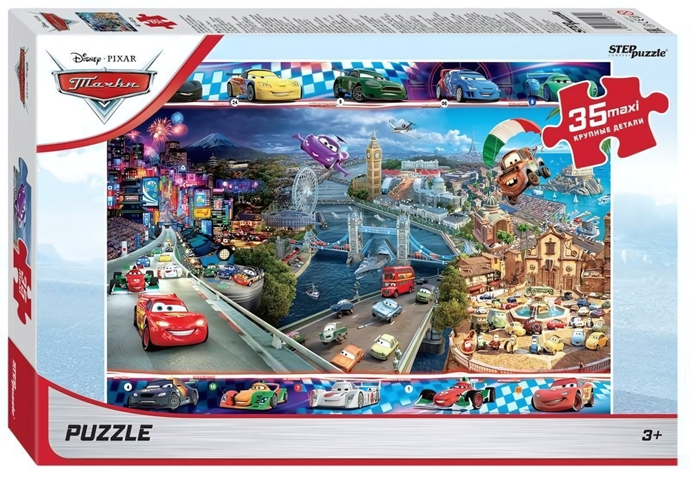 Макси-пазл 35эл. "Тачки- 4" (Disney) (Степ пазл)