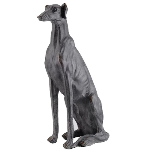 Статуя собаки "Борзая" (правая) 46x22x77см Магнезия