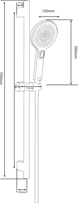 Смеситель для ванны с душем STWORKI Молде S23100GG + Душевой гарнитур Гётеборг S03190GG, глянцевое золото