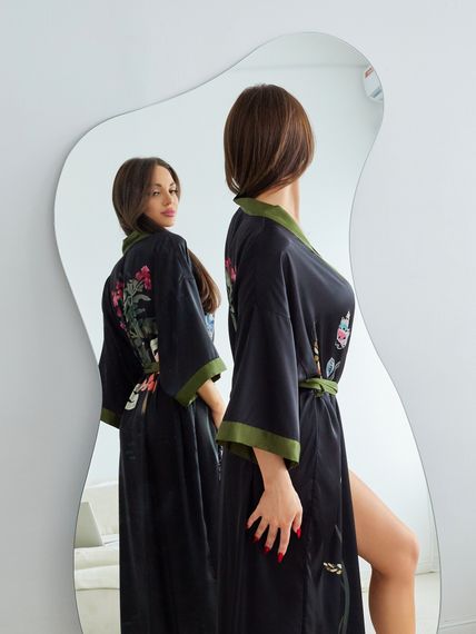 Халат женский шелковый AMELIA