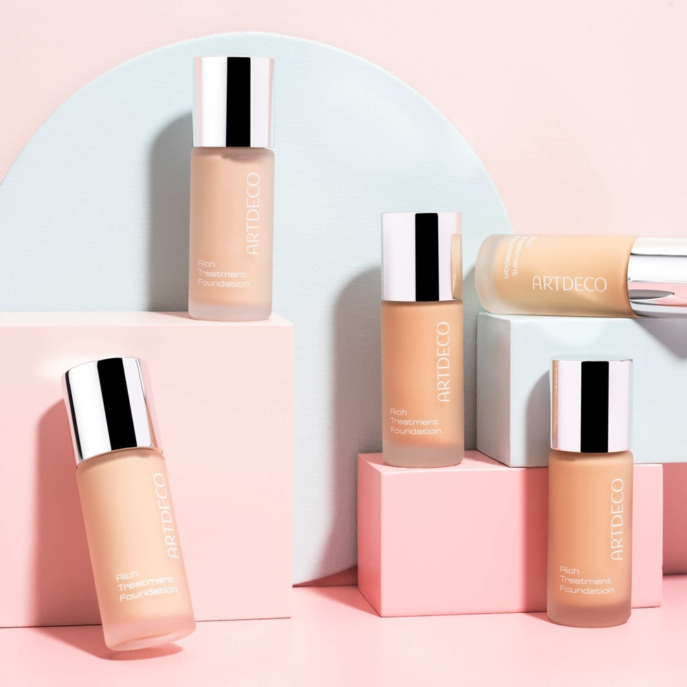 ARTDECO Rich Treatment Foundation - Розовый кремовый тональный флюид оттенок 485.15 Cashmere Rose, 20 ml