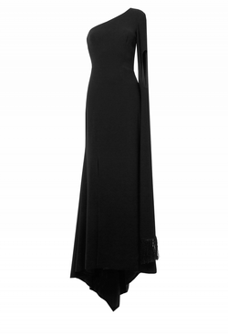 Вечернее платье в пол с ассиметричным плечом 51-19SS