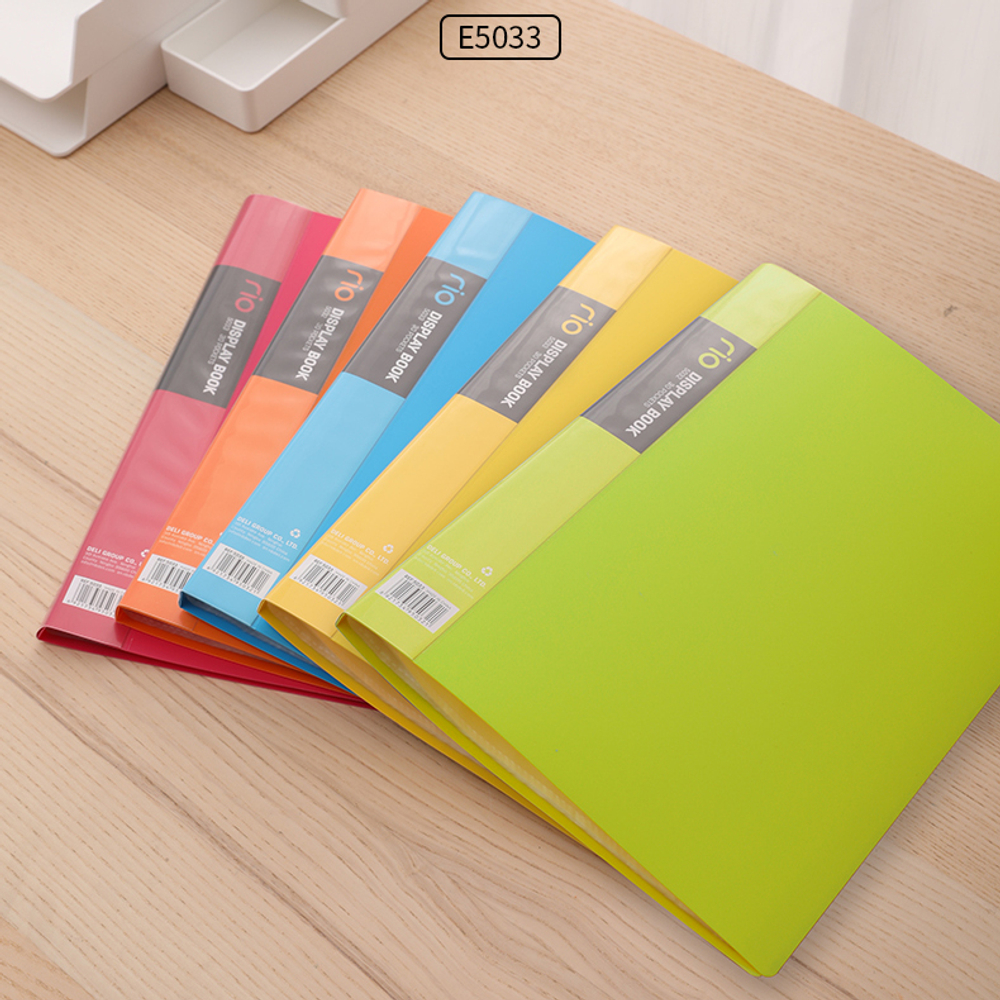 Папка с файлами DELI "Rio" на 30 вкладышей, ассорти