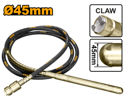 Гибкий вал для вибратора с булавой INGCO VBP1451 45 мм