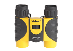 Бинокль Veber 10х25 WP черный-желтый [20763]