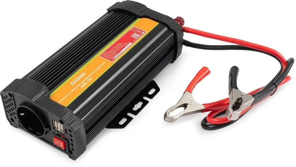 Инвертор автомобильный Digma AI600-12W