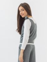 Жилет серый для девочки арт. АТ931