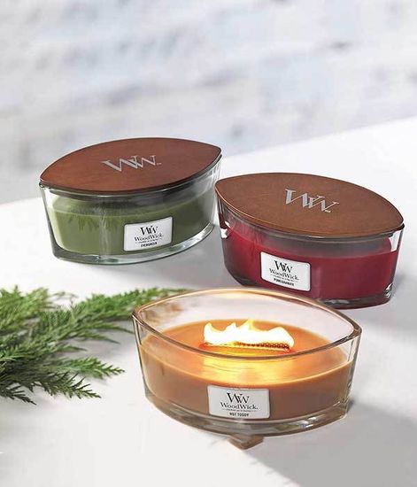 Гранат, ароматическая свеча эллипс, WoodWick