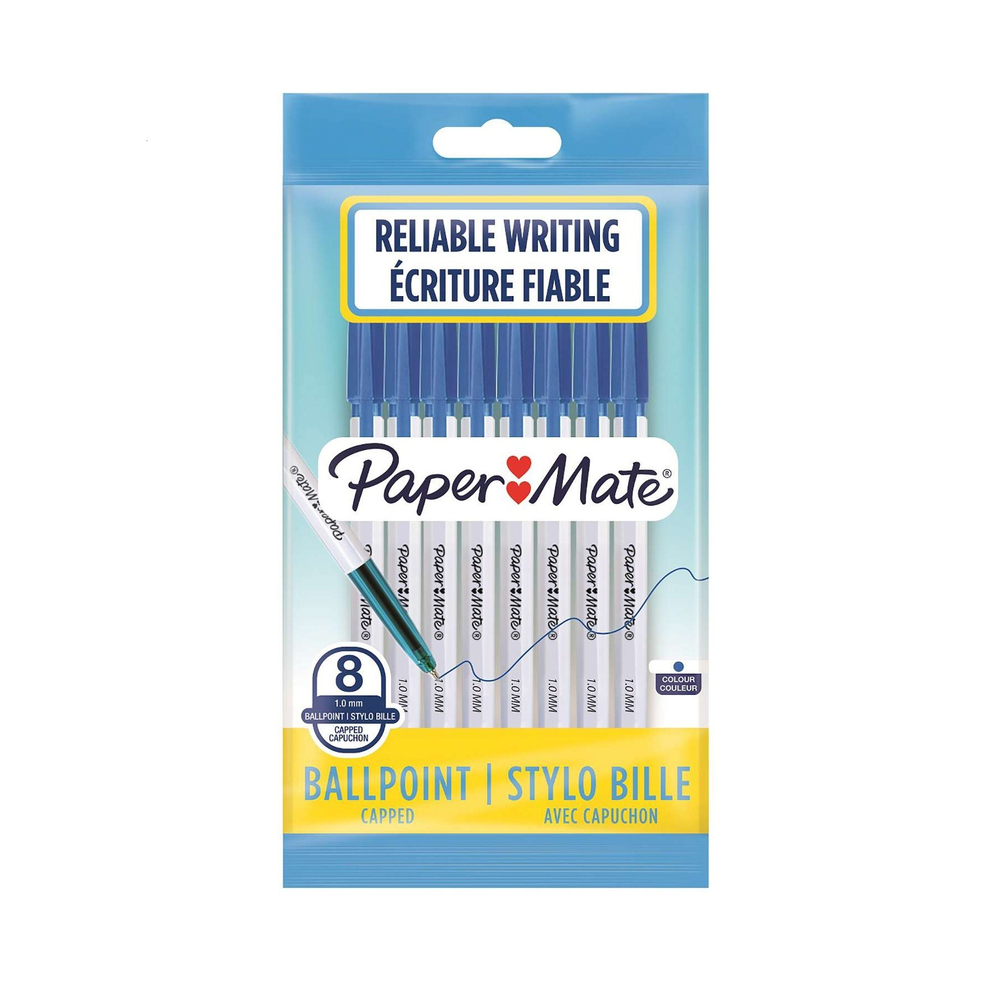 Ручка Paper Mate шариковая, 1.0мм синяя РМ045