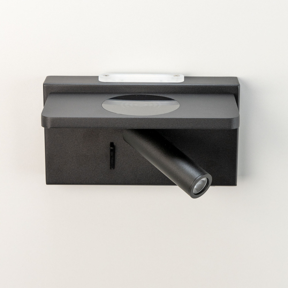 Citilux Декарт CL704371 LED USB QI Светильник поворотный Чёрный