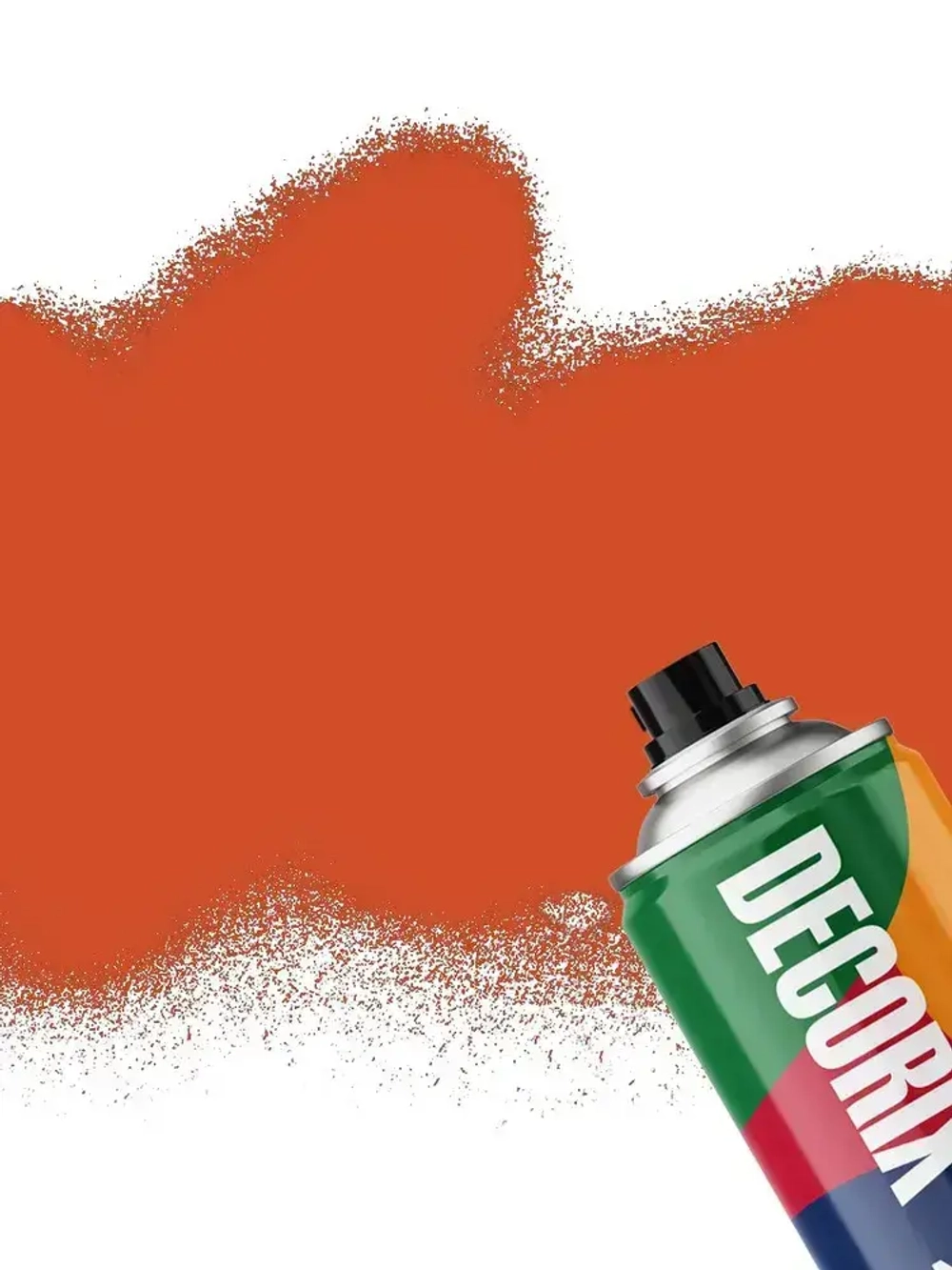 Краска оранжевая в баллончике глянцевая акриловая DECORIX - эмаль аэрозольная для любых поверхностей 520 мл