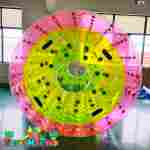 Аттракцион Водный роллер (Гидророллер) «Розово-зелёный» ПВХ, 2.2*2*2 м