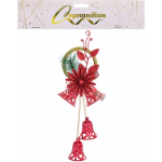 Украшение новогоднее «Звон праздника» 12*30 см, Красный