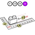 Элемент фиолетовый 2x1 для GigaBloks Outdoor