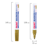 Маркер-краска лаковый (paint marker) 4 мм золотой нитро-основа алюминиевый корпус BRAUBERG PROFESSIONAL PLUS (12 штук в упаковке)