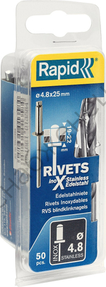 RAPID 4.8х25 мм, 50 шт, Нержавеющая заклепка (5000398)
