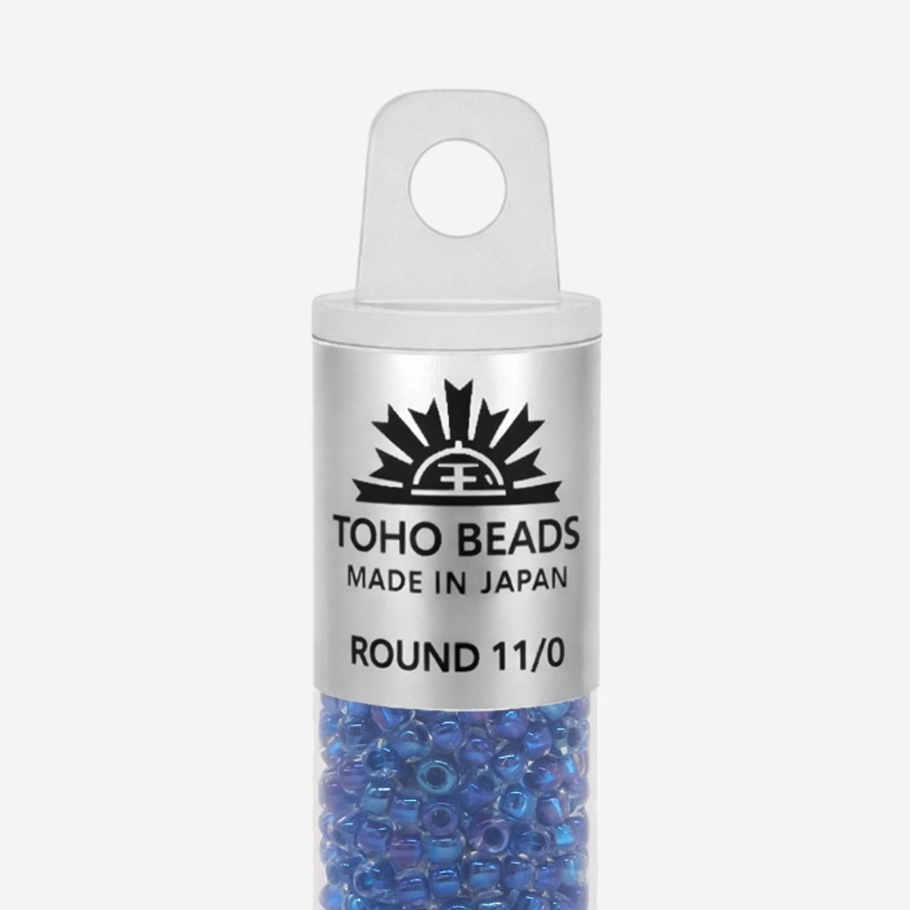 Японский бисер TOHO Round 11/0 (№189), окрашенный изнутри прозрачный