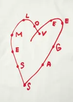 Футболка FOS Сердце плотная мужская белая