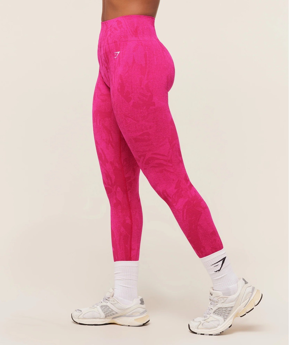 Леггинсы GYMSHARK Adapt Сamo Seamless Leggings Pink