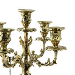 Bello De Bronze Канделябр Каранка 5-ти рожковый, золото