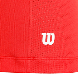 Мужское теннисное поло Wilson Players Seamless Crew 2.0 T-Shirt Men - Red