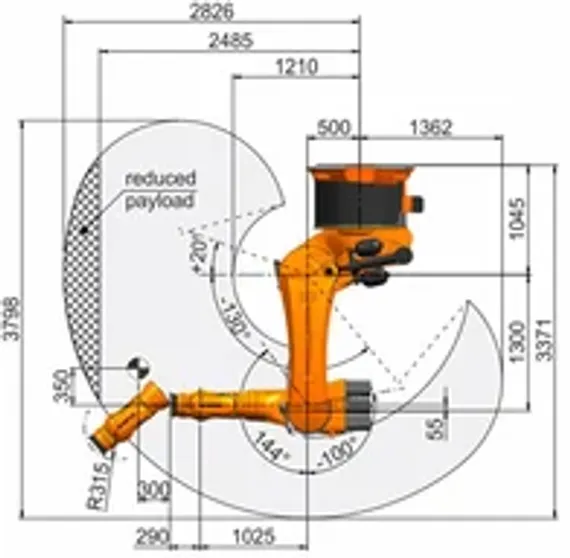Промышленный робот KUKA KR FORTEC ultra, KR 800 R2800-2