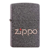 Зажигалка серая матовая Zippo 211 с покрытием Iron Stone