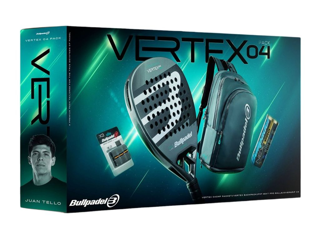 Ракетка для падел тенниса Bullpadel Vertex Pack 04 - dark gray