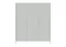 Шкаф Type 3-х створчатый (светло-серый)
