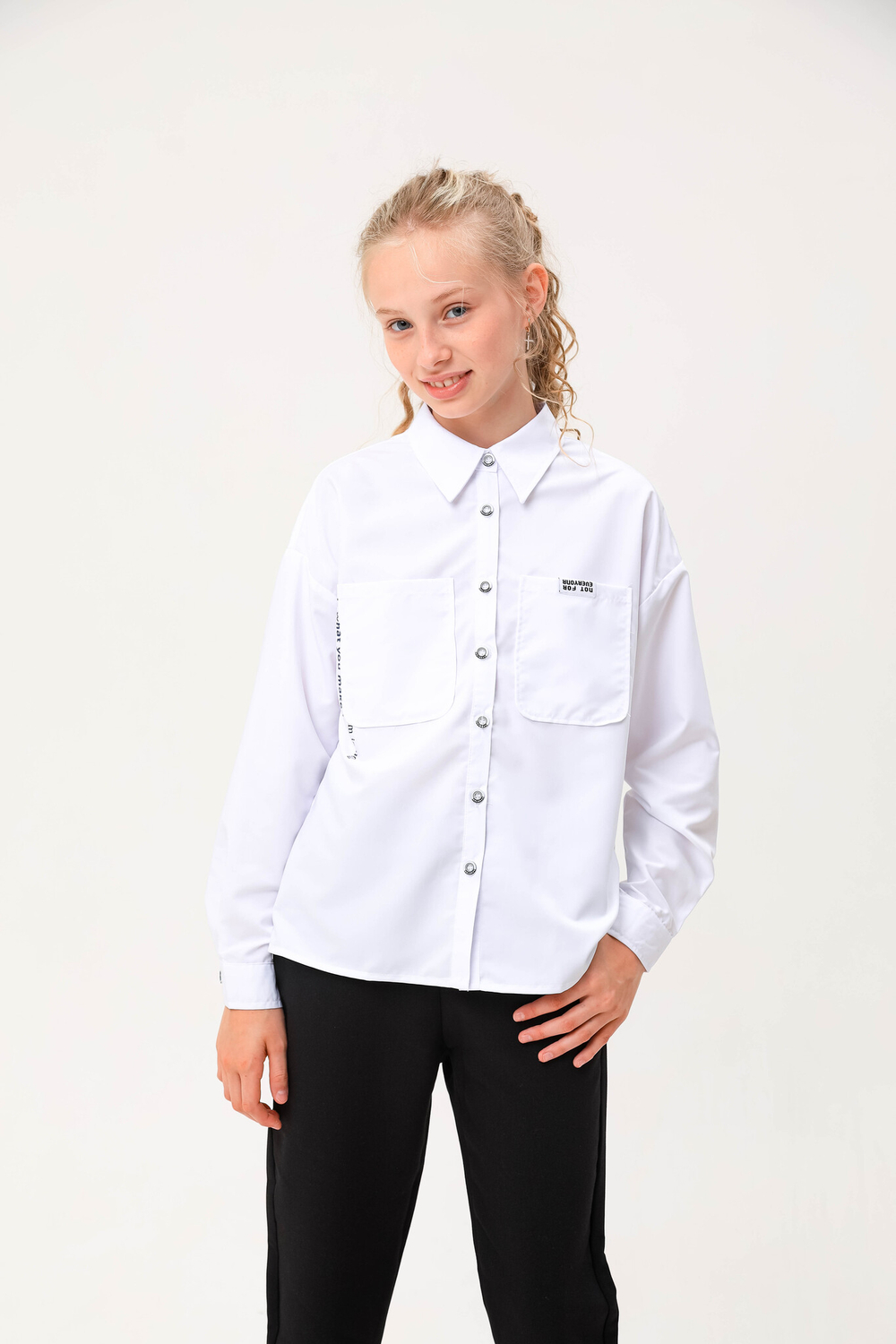 Блуза с длинным рукавом для девочки DELORAS C63274
