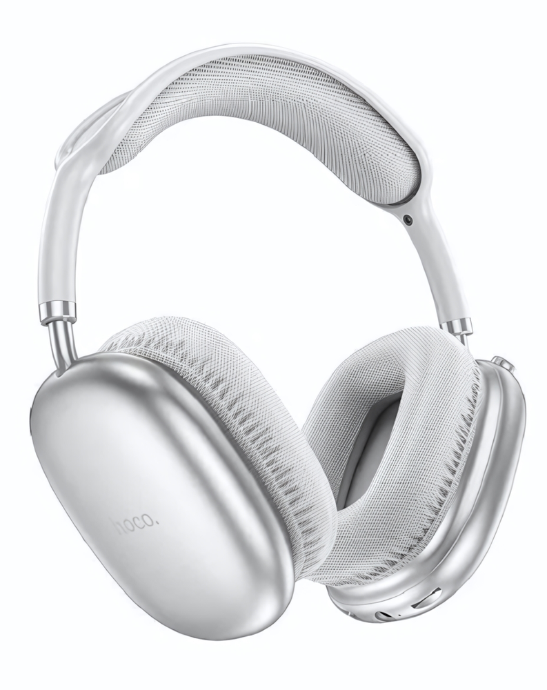 Bluetooth - гарнитура HOCO W35 Triumph, накладные, BT5.3, 400mAh Silver